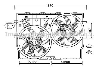 AVA QUALITY COOLING Вентилятор, охлаждение двигателя FT7587